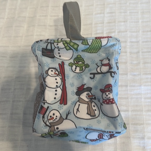 Thirty-One Littles carry all caddy snow daze retired organizer bag snowmen - Picture 8 of 10